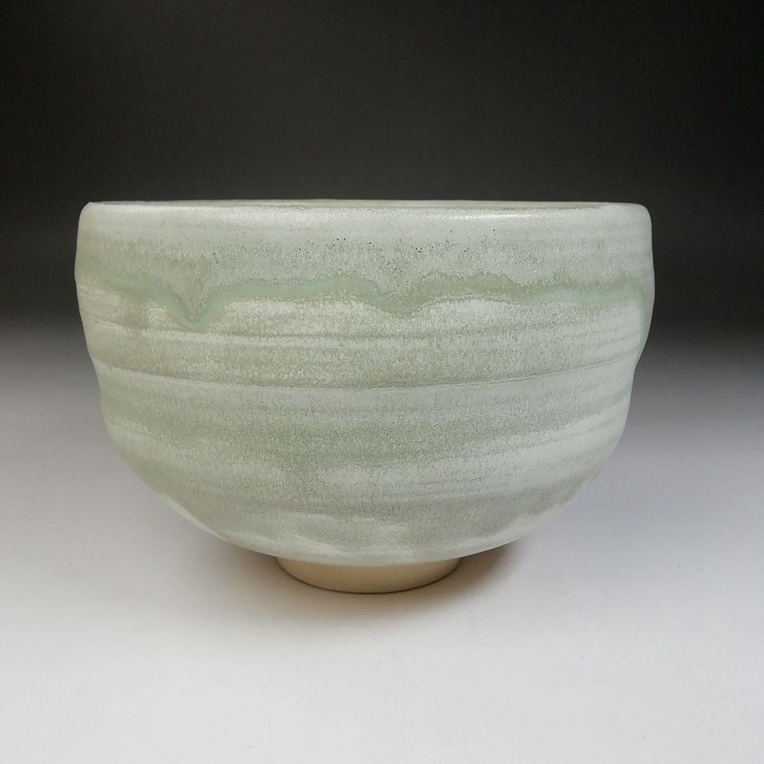 Ｔ７０５　茶碗　『象牙色釉　茶碗』『九谷焼』『伊豆蔵寿郎 造』共箱　抹茶碗　茶道