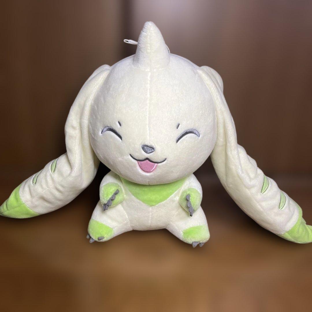 デジモンアドベンチャー　テリアモン　でっかいぬいぐるみ　目つぶり