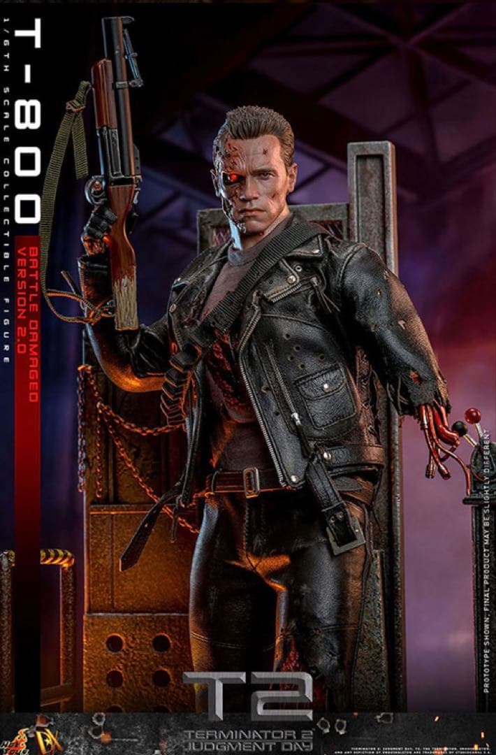 ホットトイズ 1/6 ターミネーター2 T-800バトルダメージ2.0 DX46