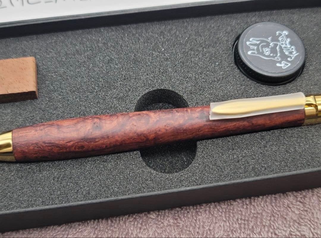 新品　こぶた工房　インドローズウッド　オーロラ杢　シャープペンシル0.5ミリ