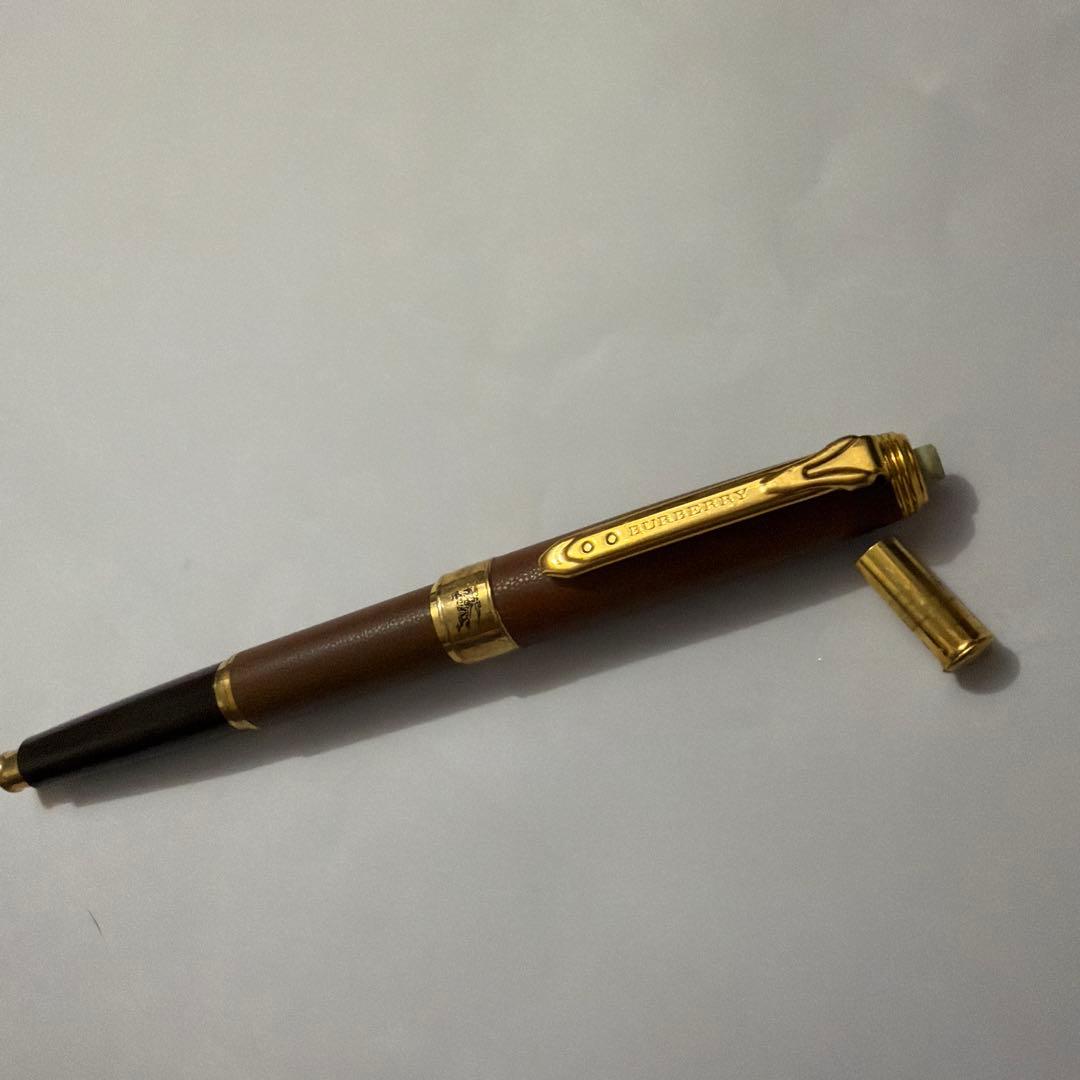 廃盤 Pentel ぺんてる バーバリー ケリー シャーペン 0.5 リベラ 革