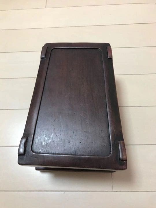 清雅軒　古硯　崇禎二年　硯盒に破損あり