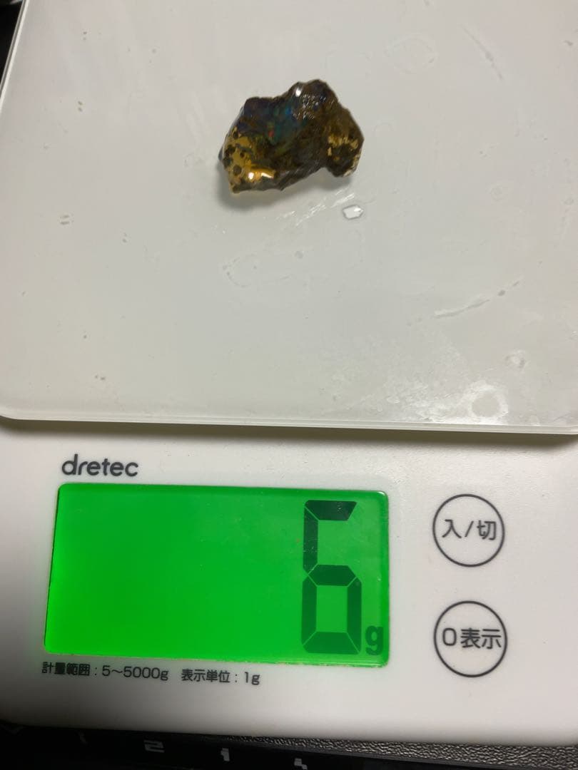 【30CT】エチオピア　プレシャス　オパール　原石　透明　青　鉱物標本　ウェロ産