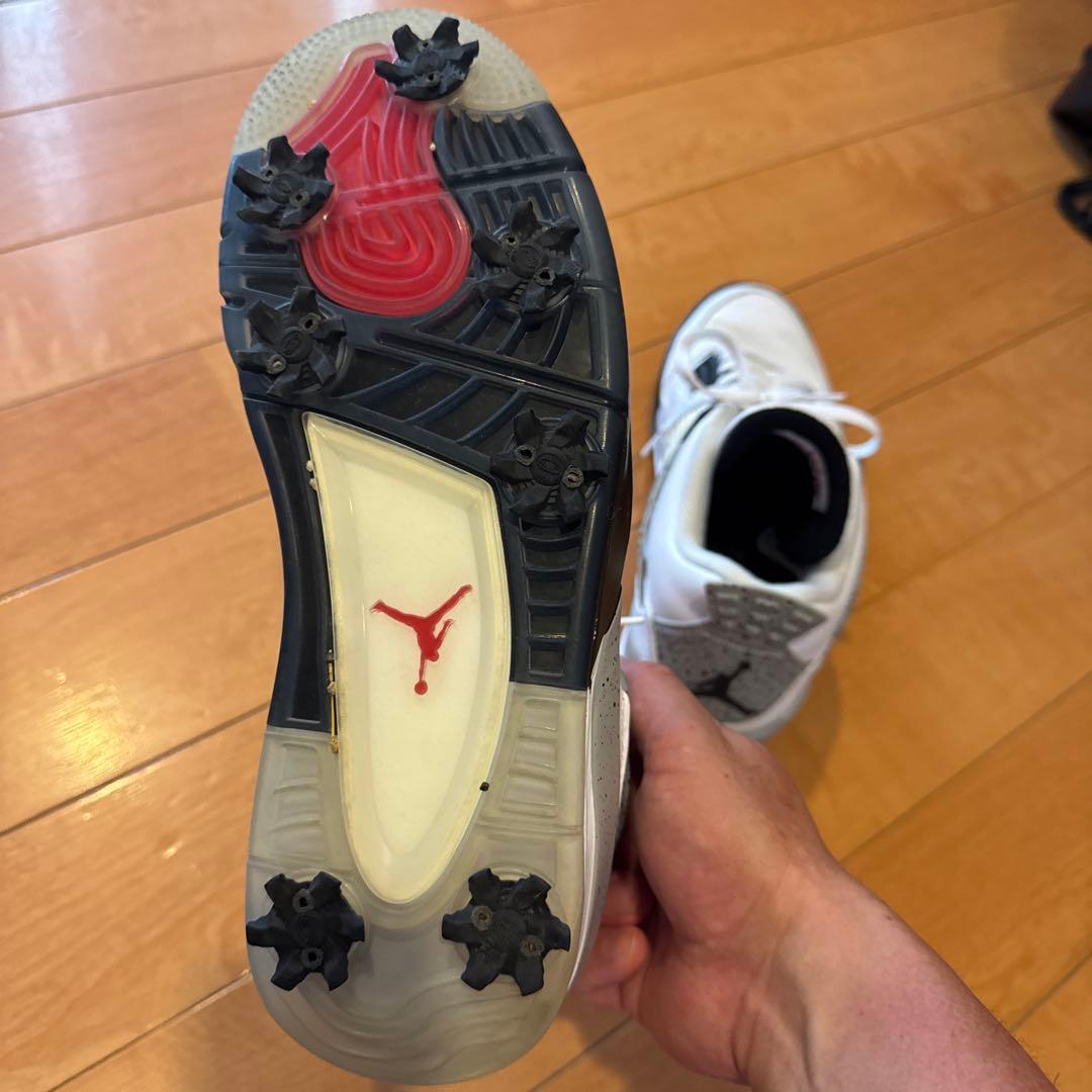 シューズ(男性用) NIKE GOLF AIR JORDAN 4 \"WHITE CEMENT\"