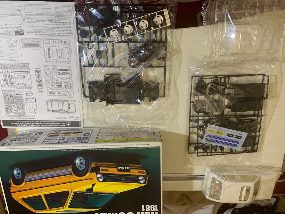 【未組み立て2個】SUBARU REX COMBI プラモデル レックス　現状品
