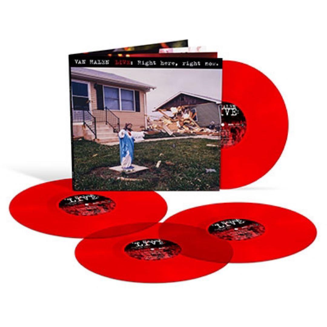 VAN HALEN LIVE Right here レコードRED VINYL