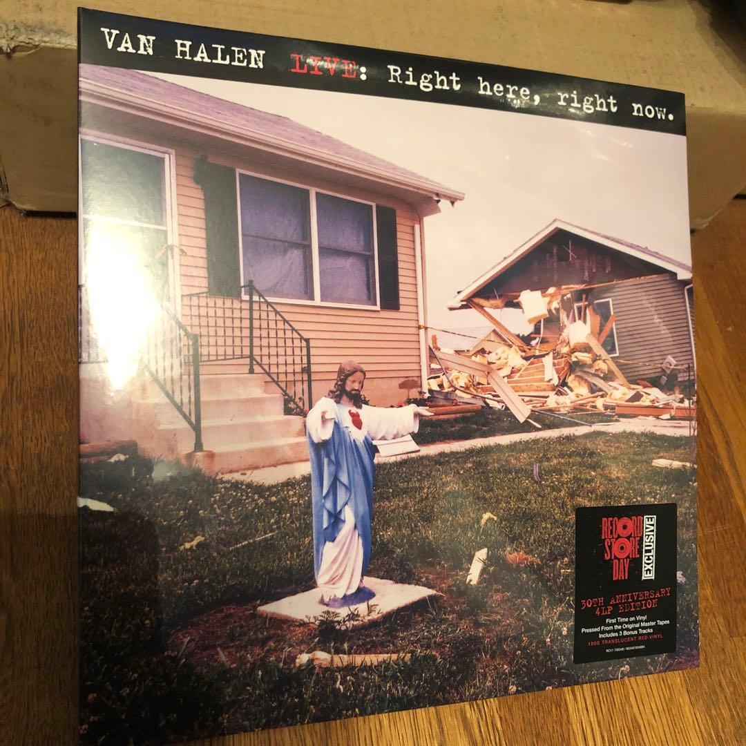 VAN HALEN LIVE Right here レコードRED VINYL