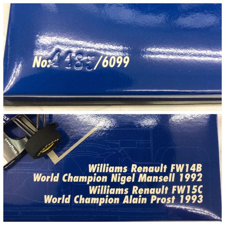 【限定】 ミニチャンプス ウィリアムズ 1/43 F1 FW14B FW15C