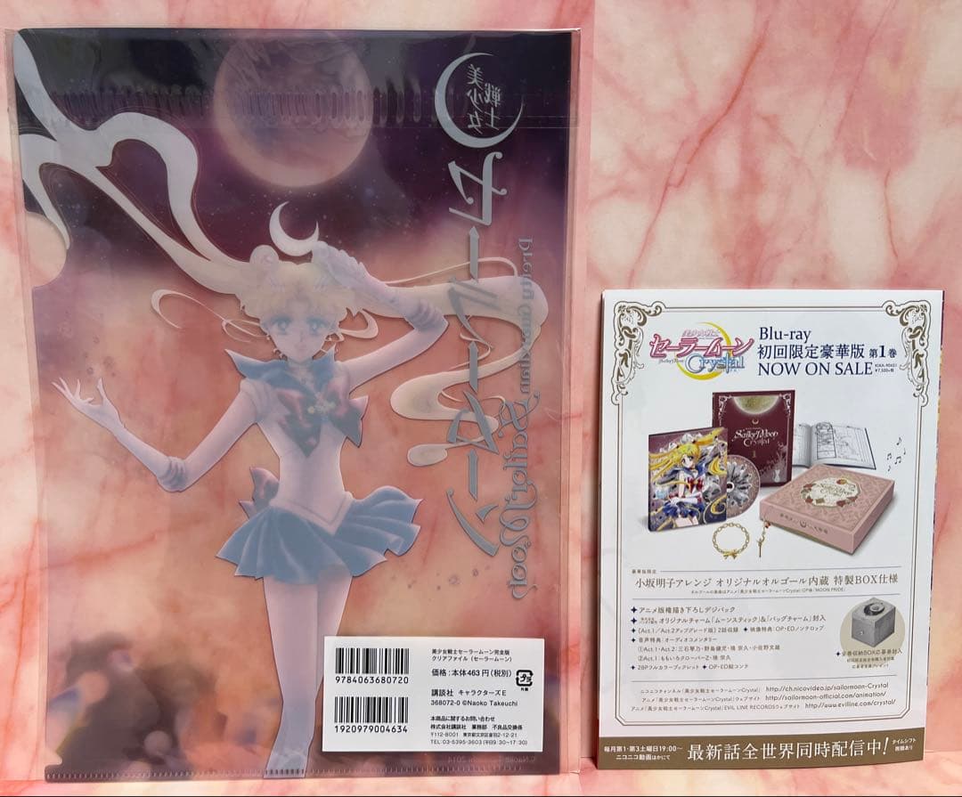 【新品 未開封】美少女戦士 セーラームーン 完全版 原画 クリアファイル ムーン