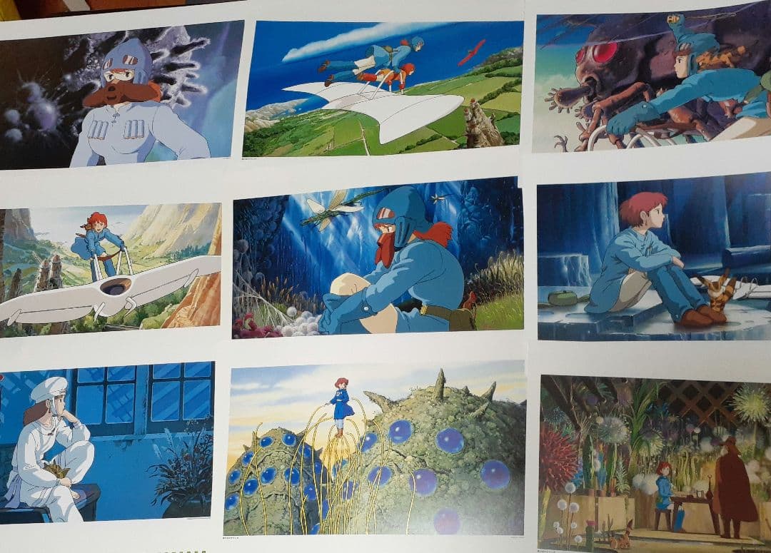【1】風の谷のナウシカ　作品集　ジブリカレンダーGBL ２５枚以上　収集完了