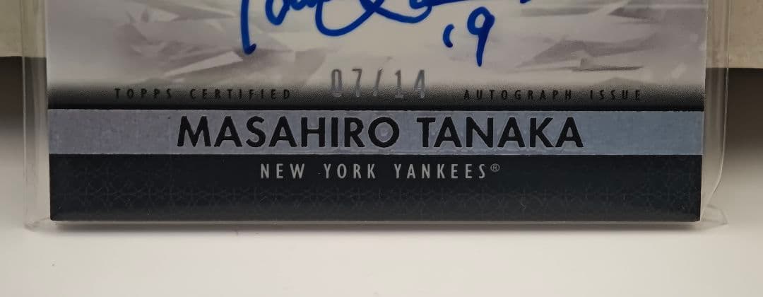 MLB☆田中将大 19 Topps Diamo14枚限定直筆サインジャージカード