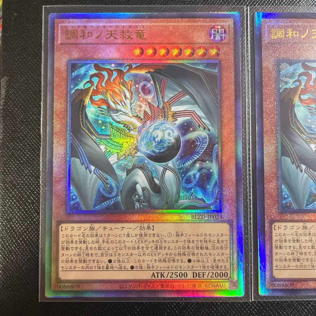 遊戯王　調和ノ天救竜　レリーフ　２枚