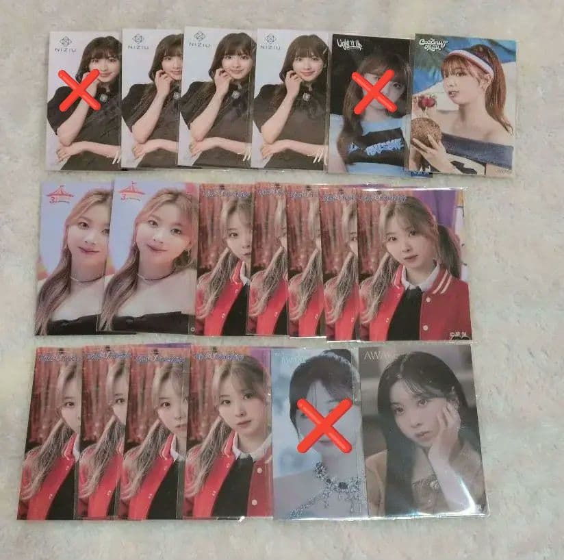 バラ売り⭕ NiziU オンラインくじ ステッカー フォトカ スリーブ チャーム