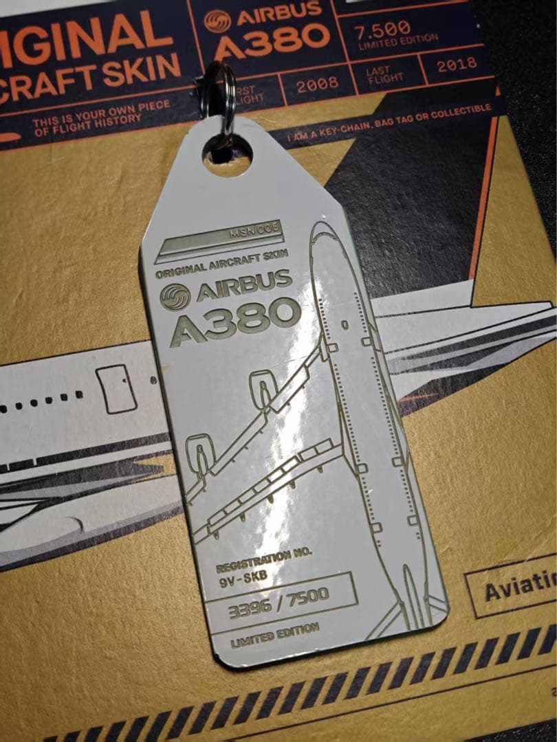シンガポール航空 Aviationtag 9V-SKB A380-800