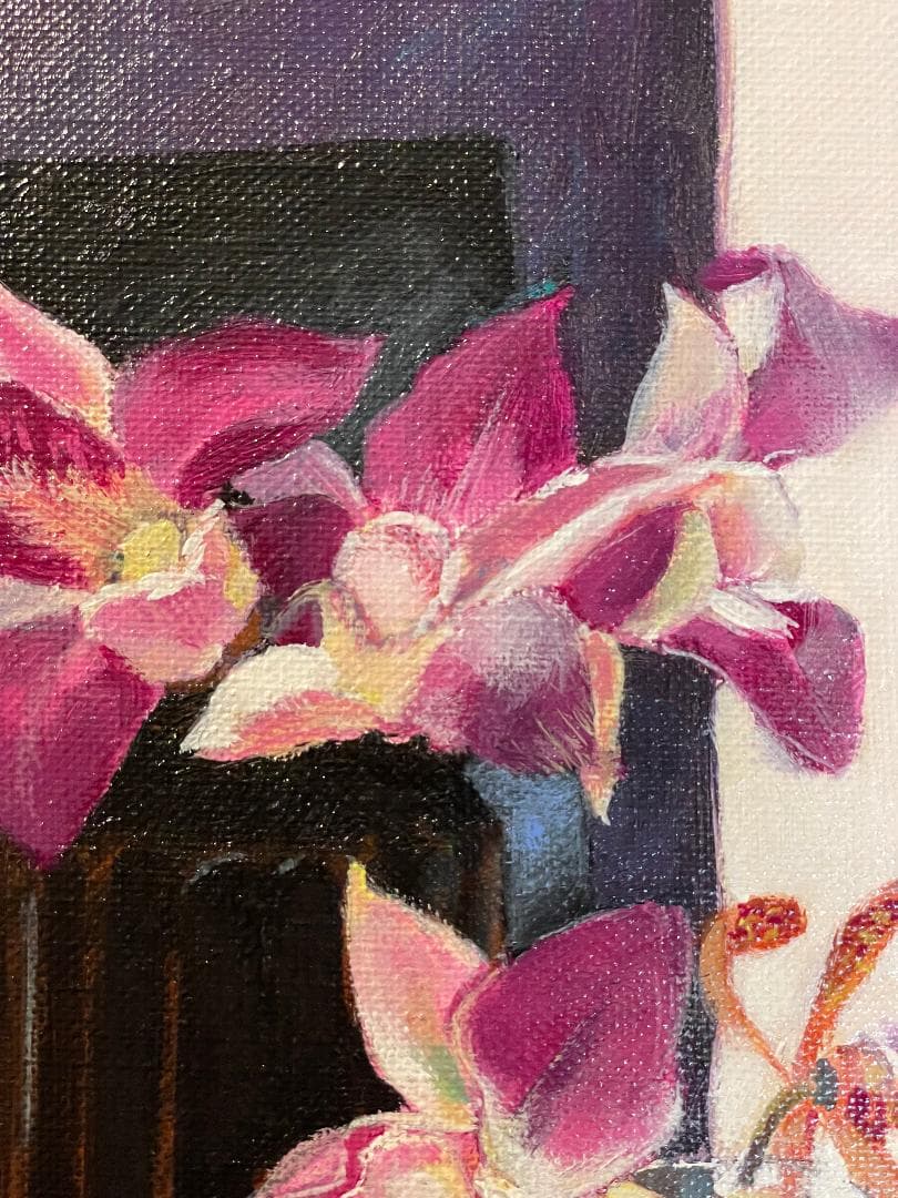 「真作」ピジョット「ラン」静物画　油彩画　額装　サイン有り