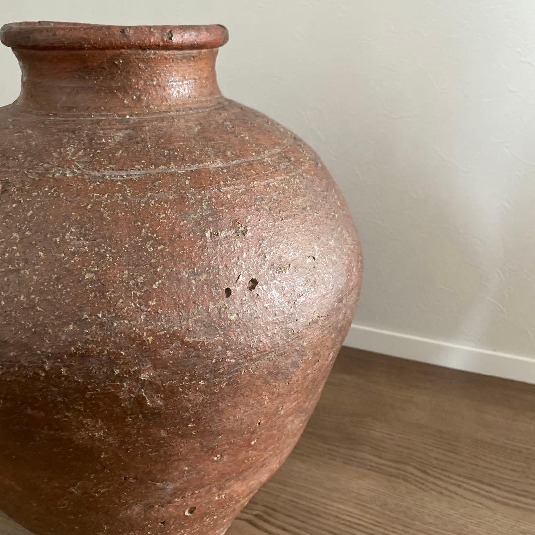 陶器　壺　花入　特大