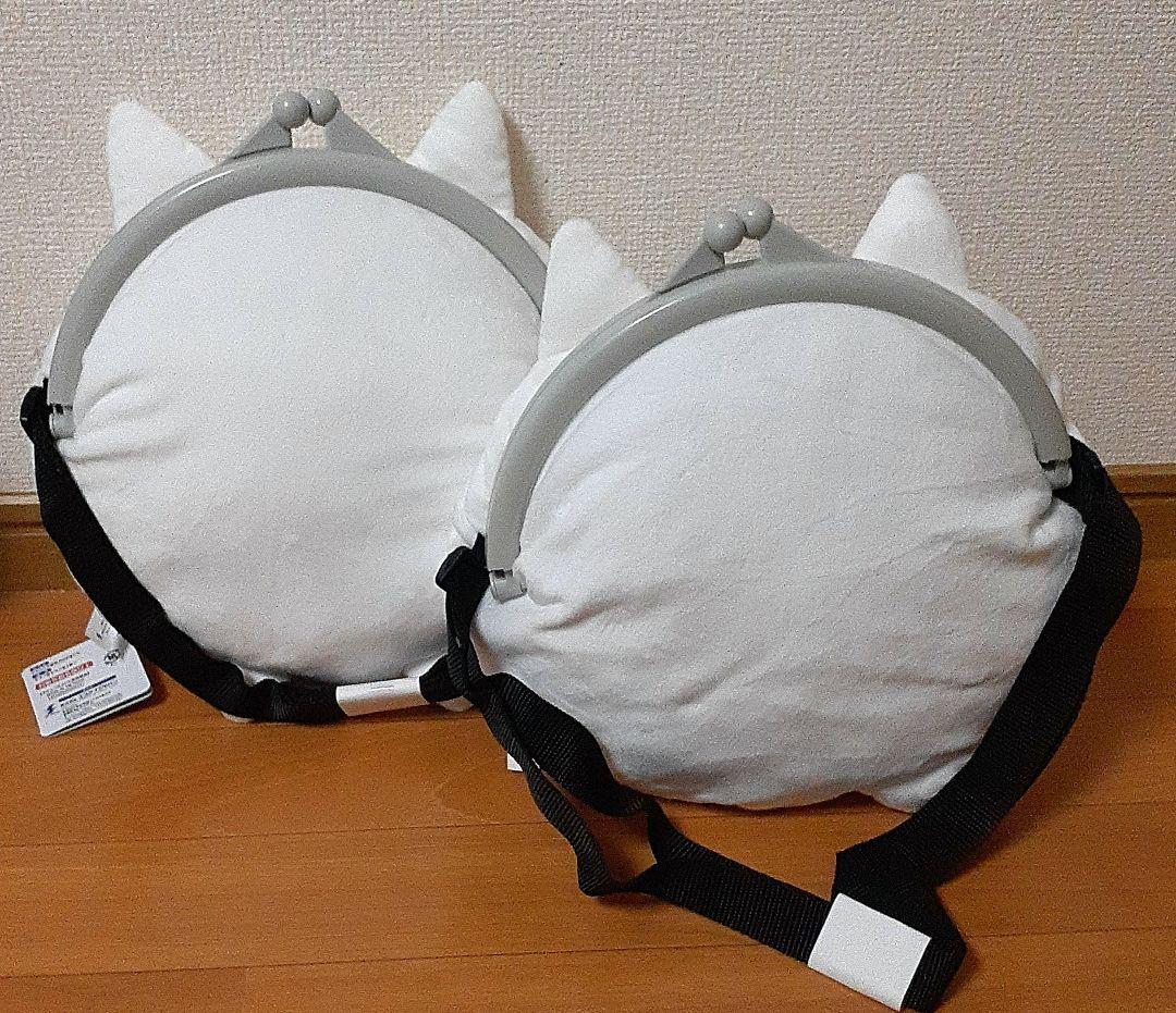 【にゃんこ大戦争】ぬいぐるみ　がま口バッグ　エアぬいぐるみ