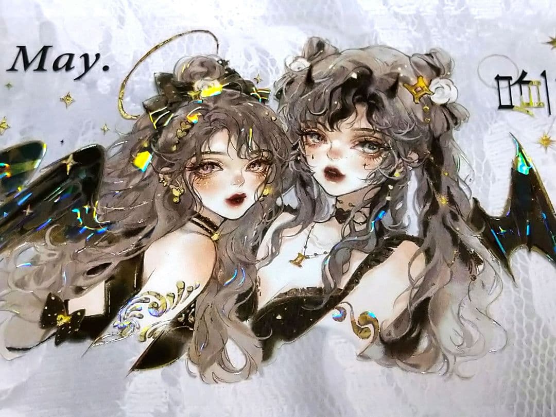 ✩のこり２✩J776＃星宫缪神(贝壳光)切り売り海外人物マステ女の子 　予星社