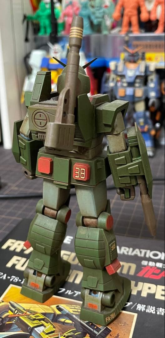 1/144 MSVガンダムフルアーマータイプ プラモデル 旧キット 全塗装