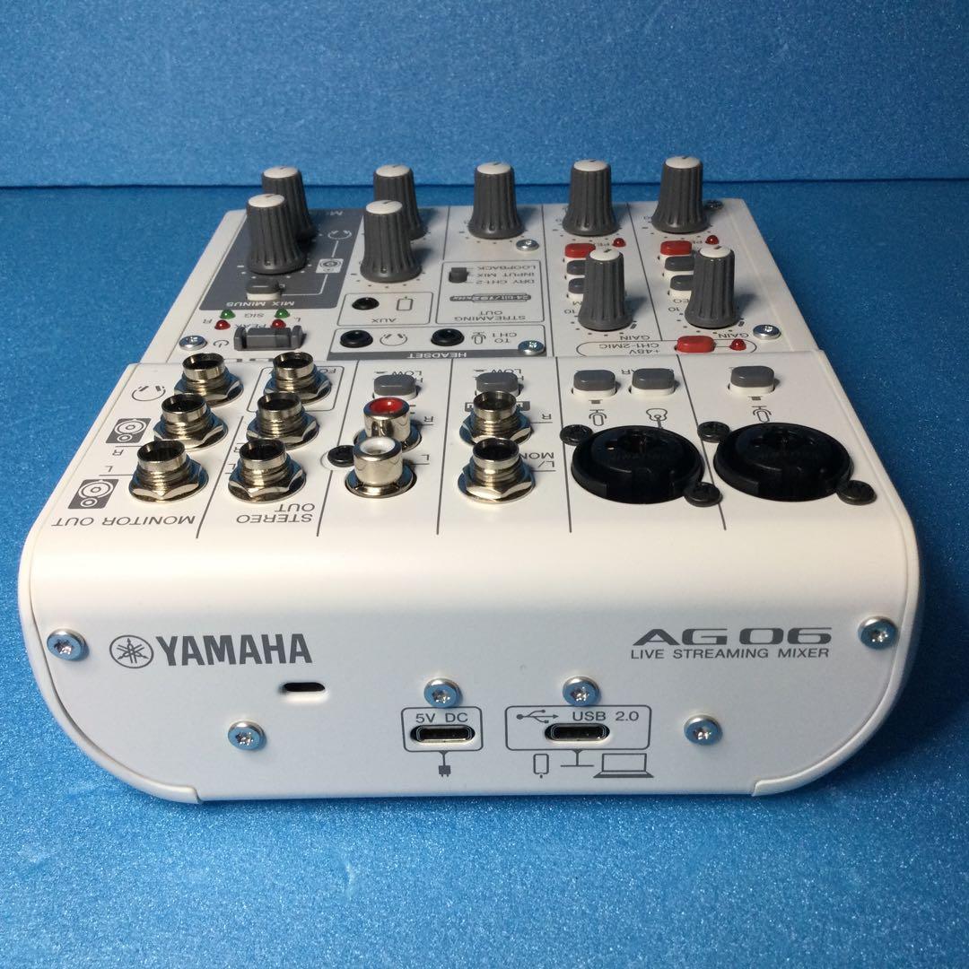 YAMAHA ヤマハ★AG06MK2★白　数回使用の美品です。箱は痛みあり。