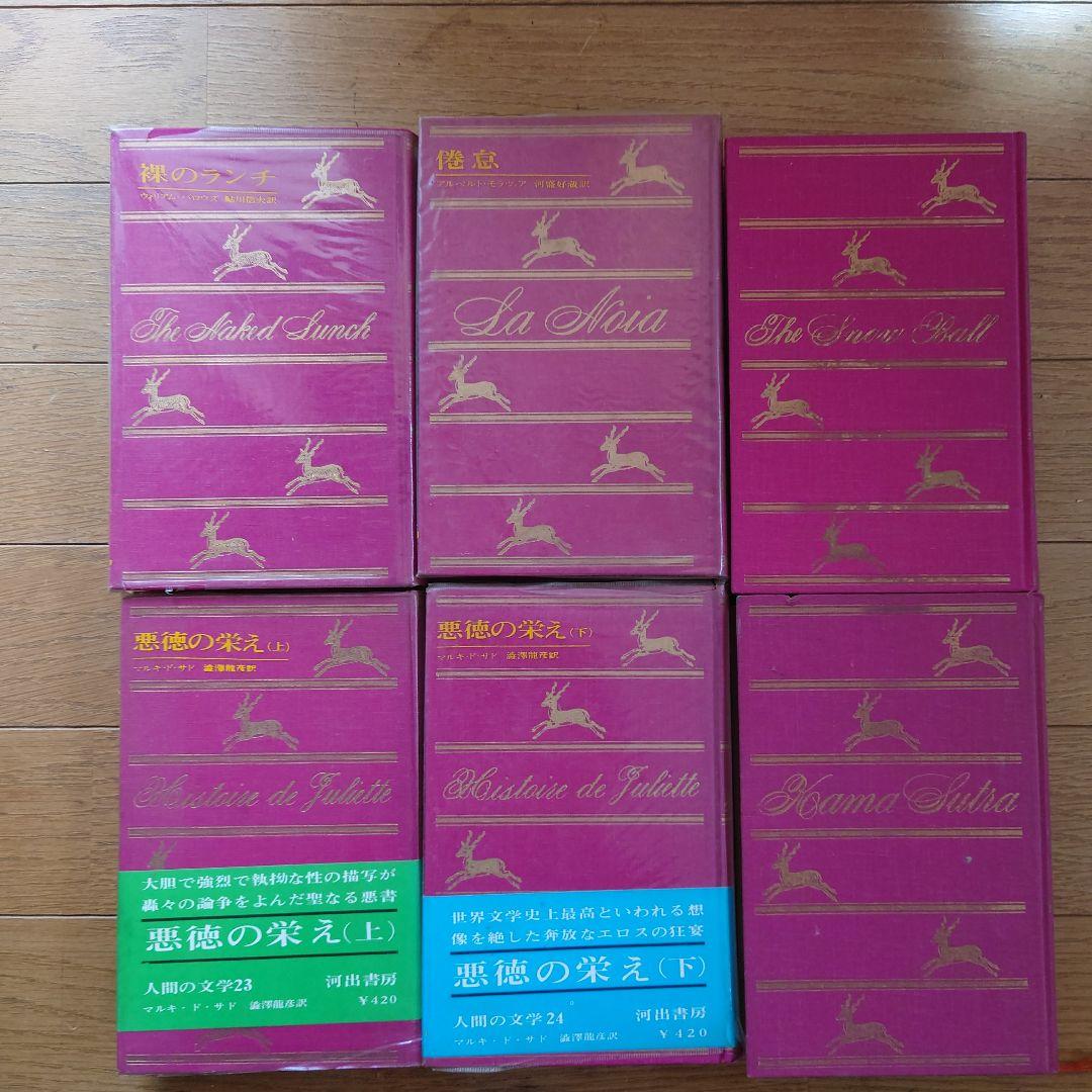 絶版人間の文学 河出書房 希少本18冊