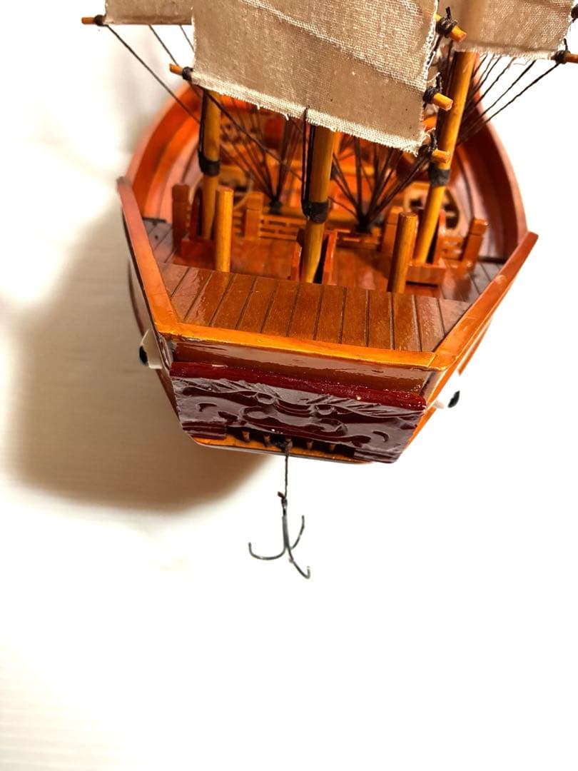 希少品　椴松　帆船模型　鄭和『宝船』