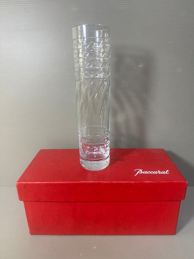 2449 Baccarat バカラ　花瓶　一輪挿し　未使用