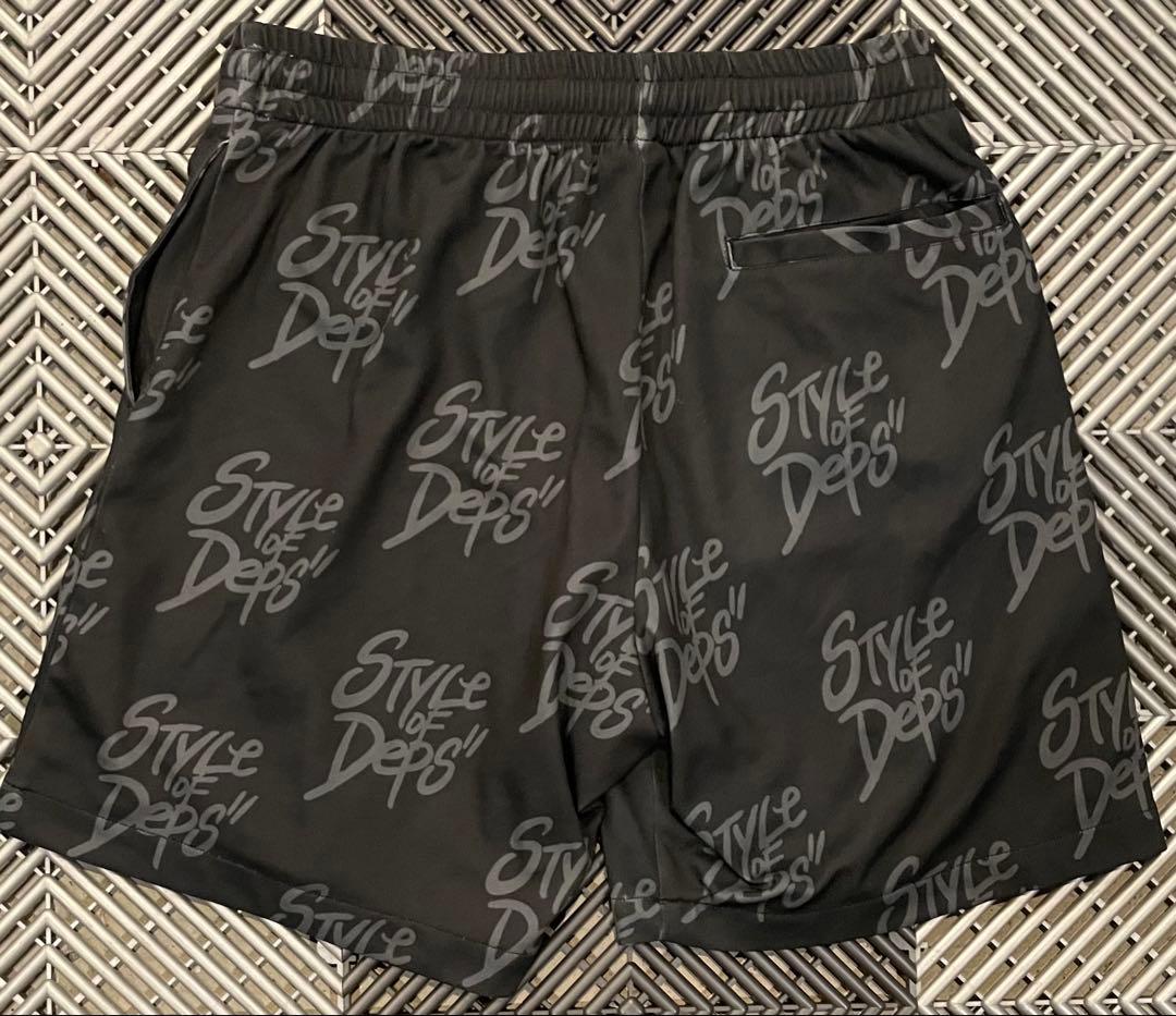 希少！美品！M！depsデプス ドライメッシュ ショーツ UV 総柄デザイン