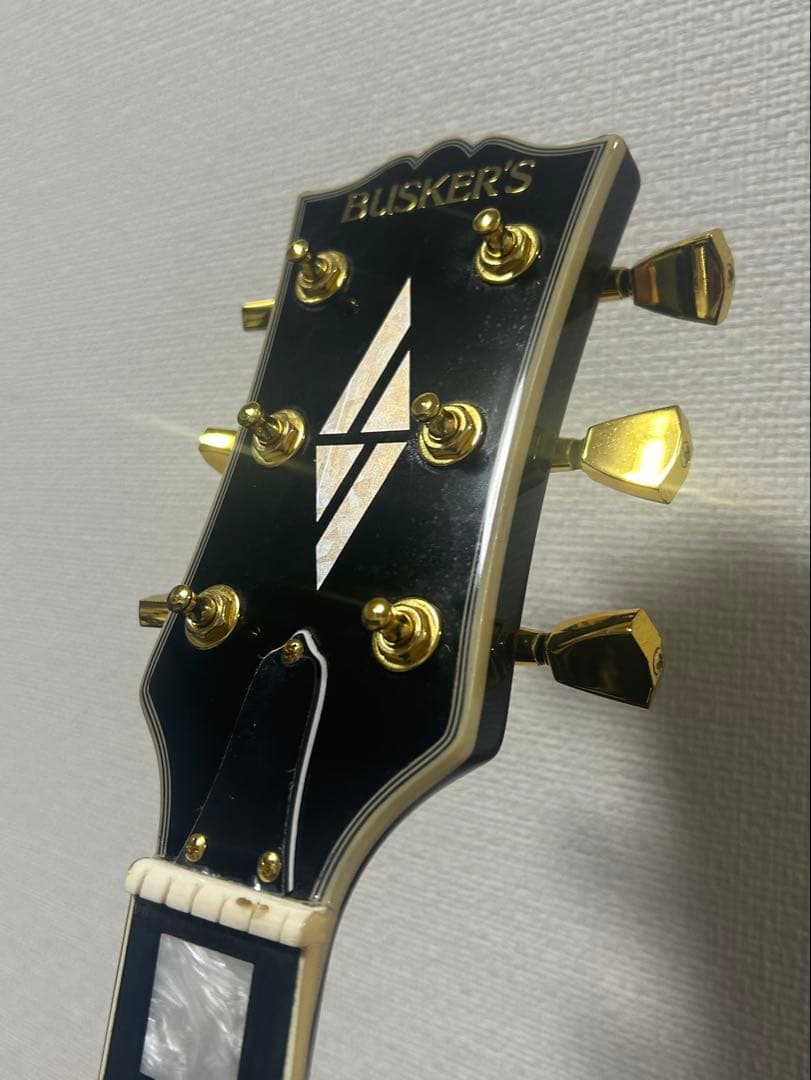 BLUSKER'S ブラック レスポールタイプ エレキギター