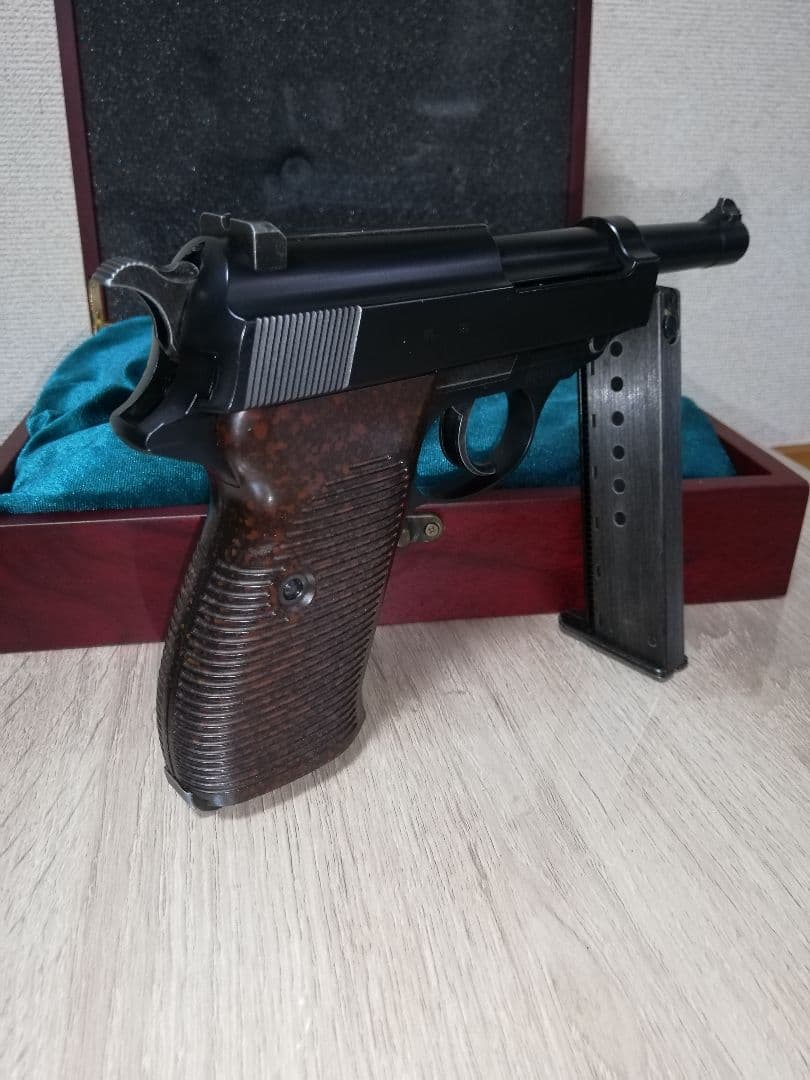 明日終了⭐マルゼン ワルサーP38 ガスブロカスタム⭐銃ケース付