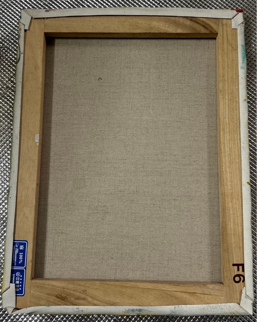 朝方の景色　アクリル画　原画