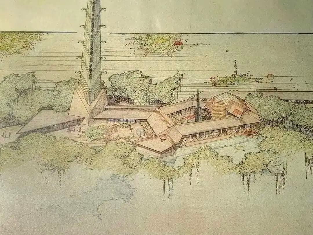 フランク・ロイド・ライト ポスター額装 Pavilion for...