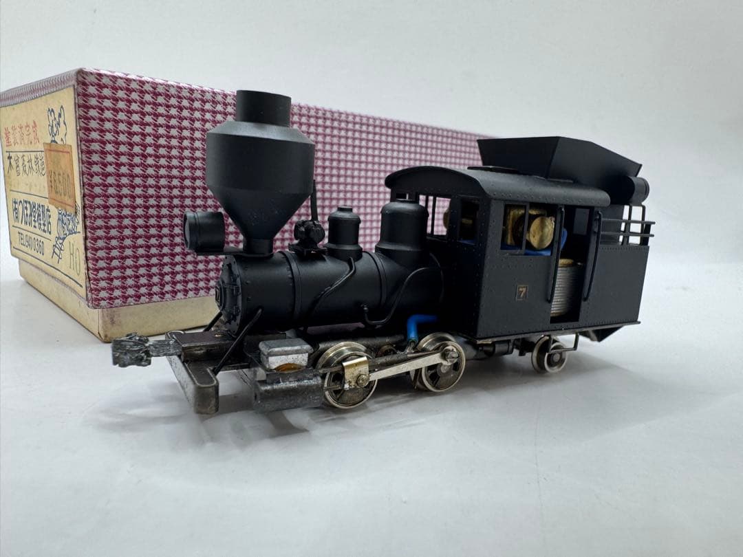 美品 鉄道模型 つぼみ堂模型店「木曽森林鉄道 機関車」 HOゲージ 箱付き