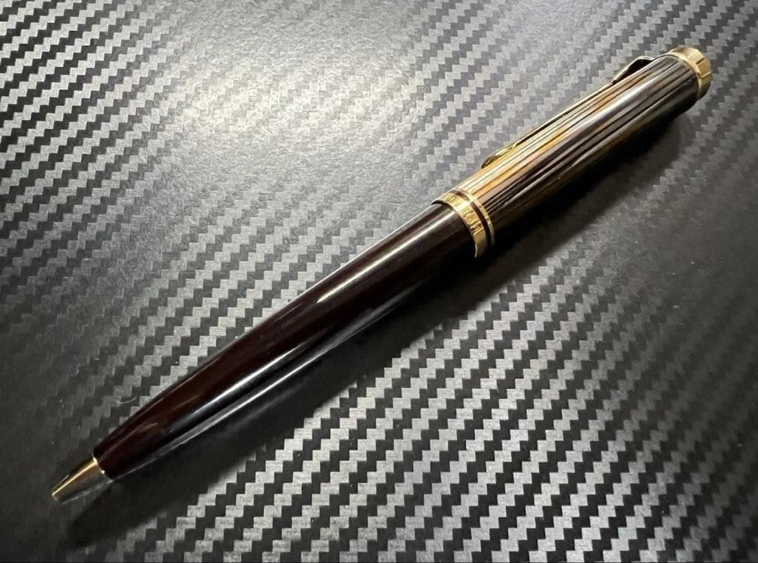 ペリカン 未使用に近い K800 トートイス 茶縞 ボールペン