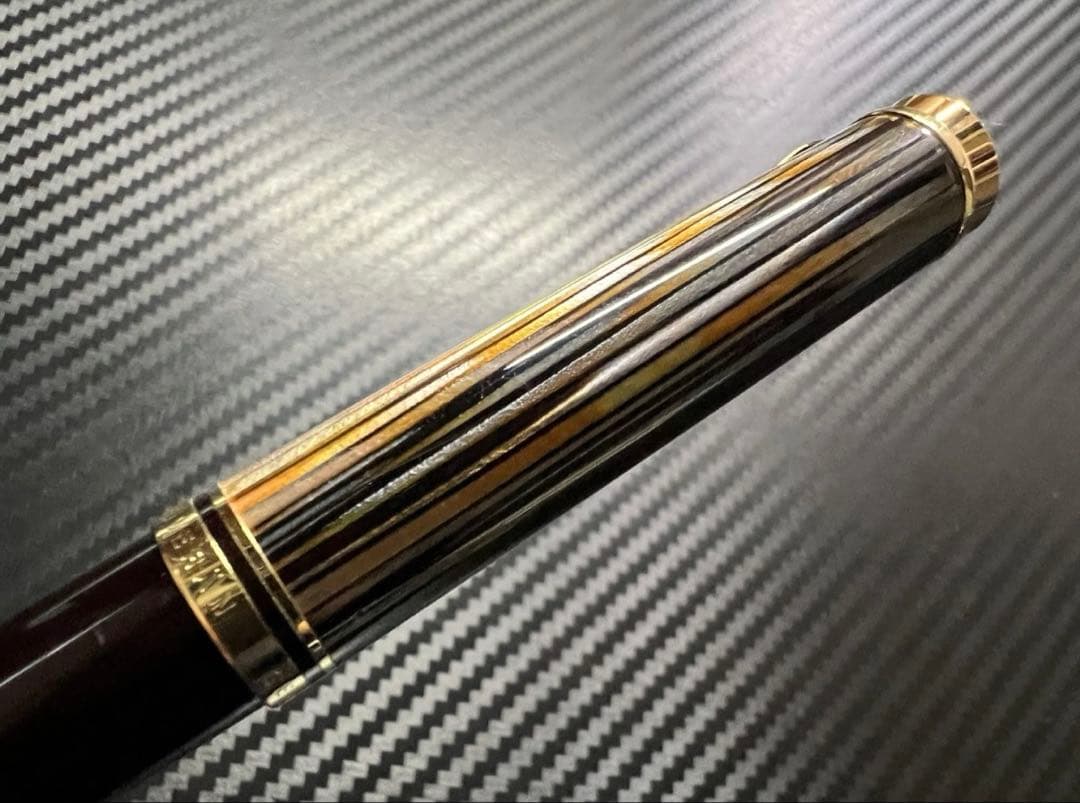 ペリカン 未使用に近い K800 トートイス 茶縞 ボールペン