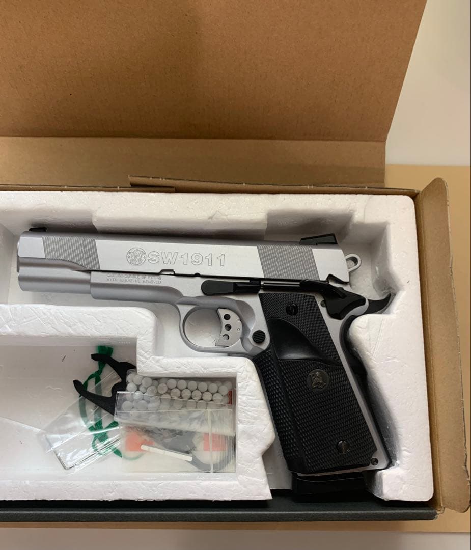 【絶版！レア】WA SCW ウエスタンアームズS&W 「SW1911」シルバー
