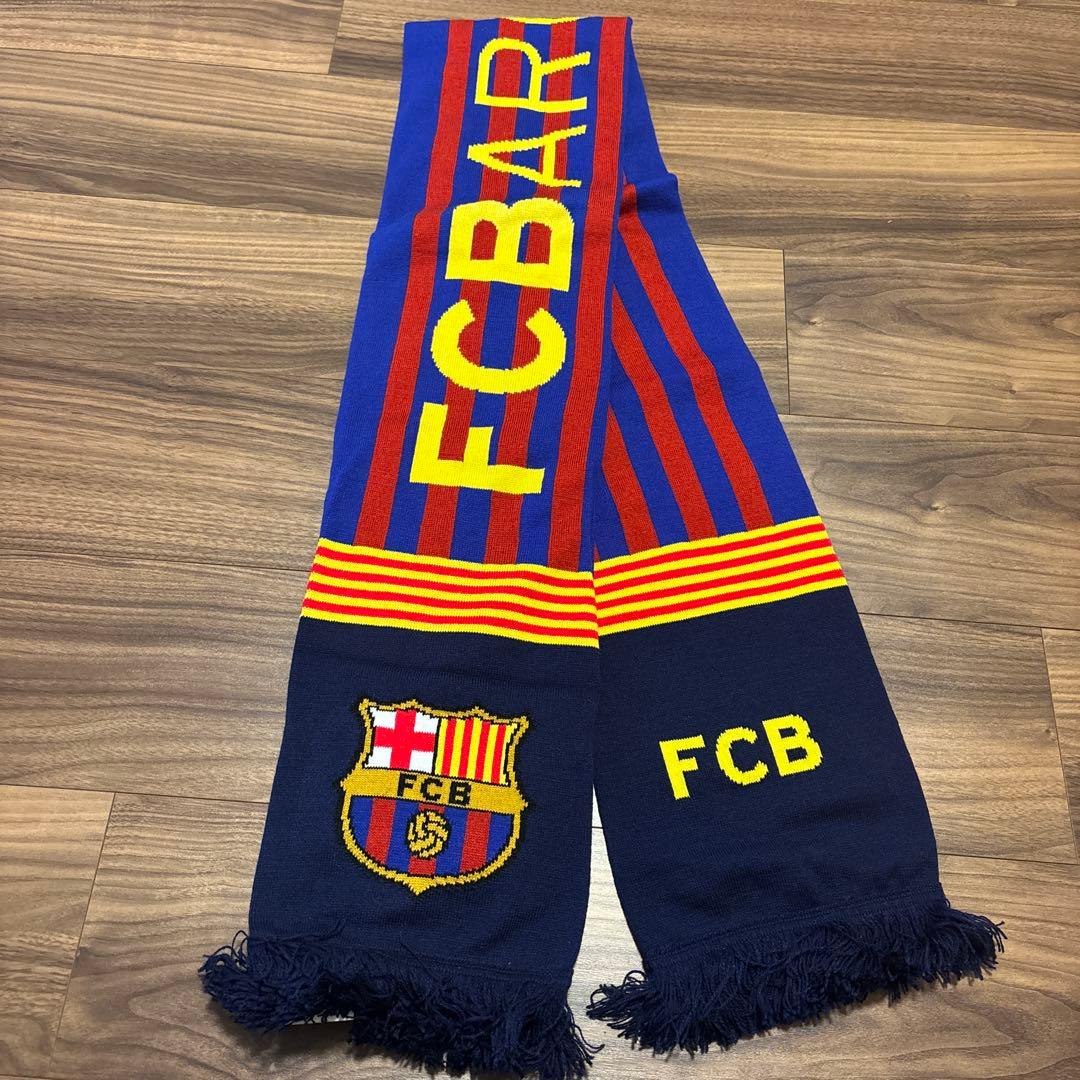【美品】海外　サッカー　マフラー　タオル　バルセロナ　マドリード　グッズ