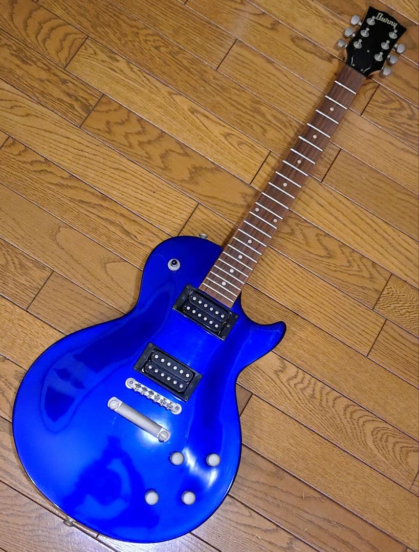 【USED】Burny_レスポール_エレキギター_ジャンク品扱い_ブルー