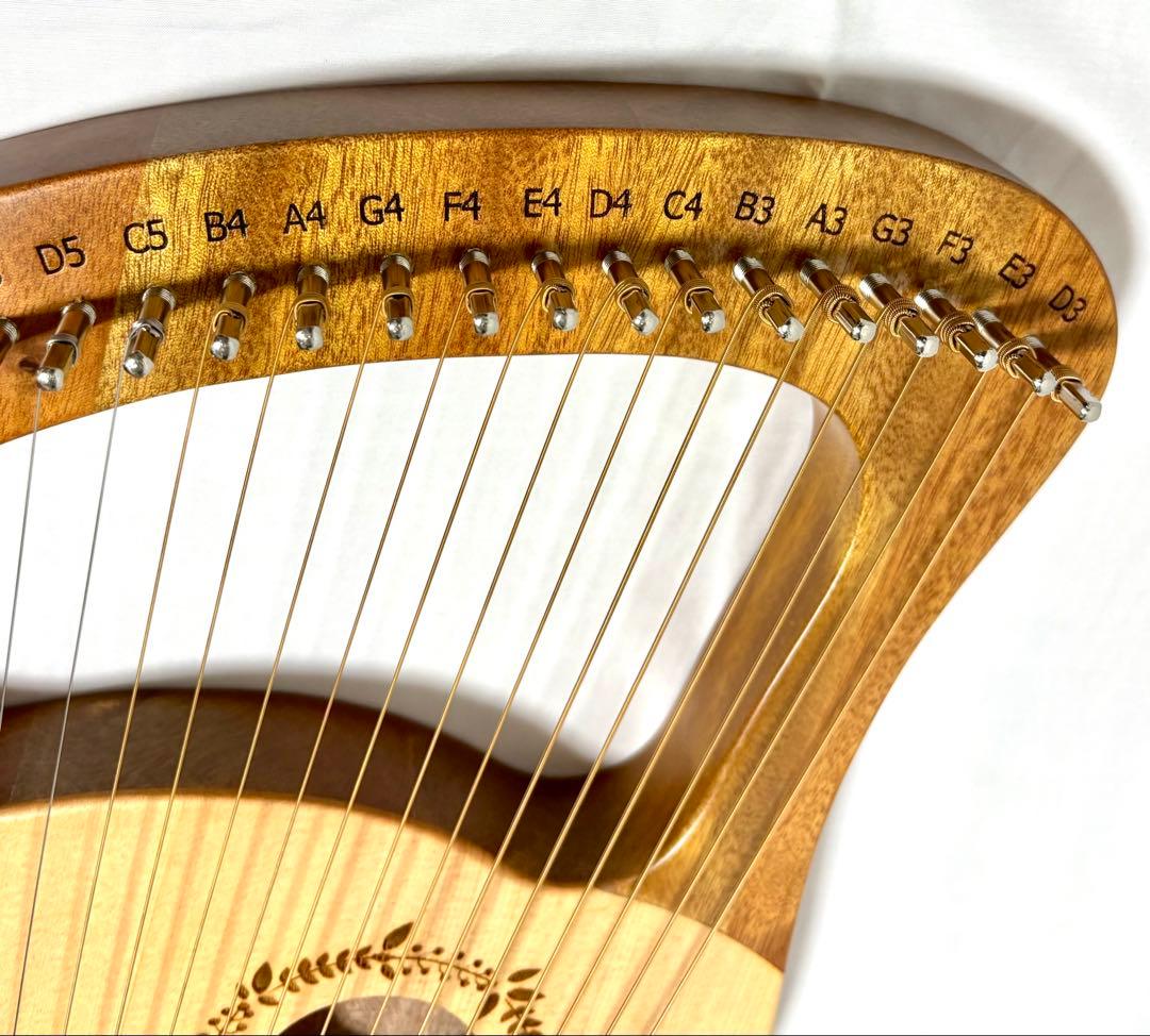 【美品】JINGZI MUSIC ライアーハープ 24弦 ミニハープ