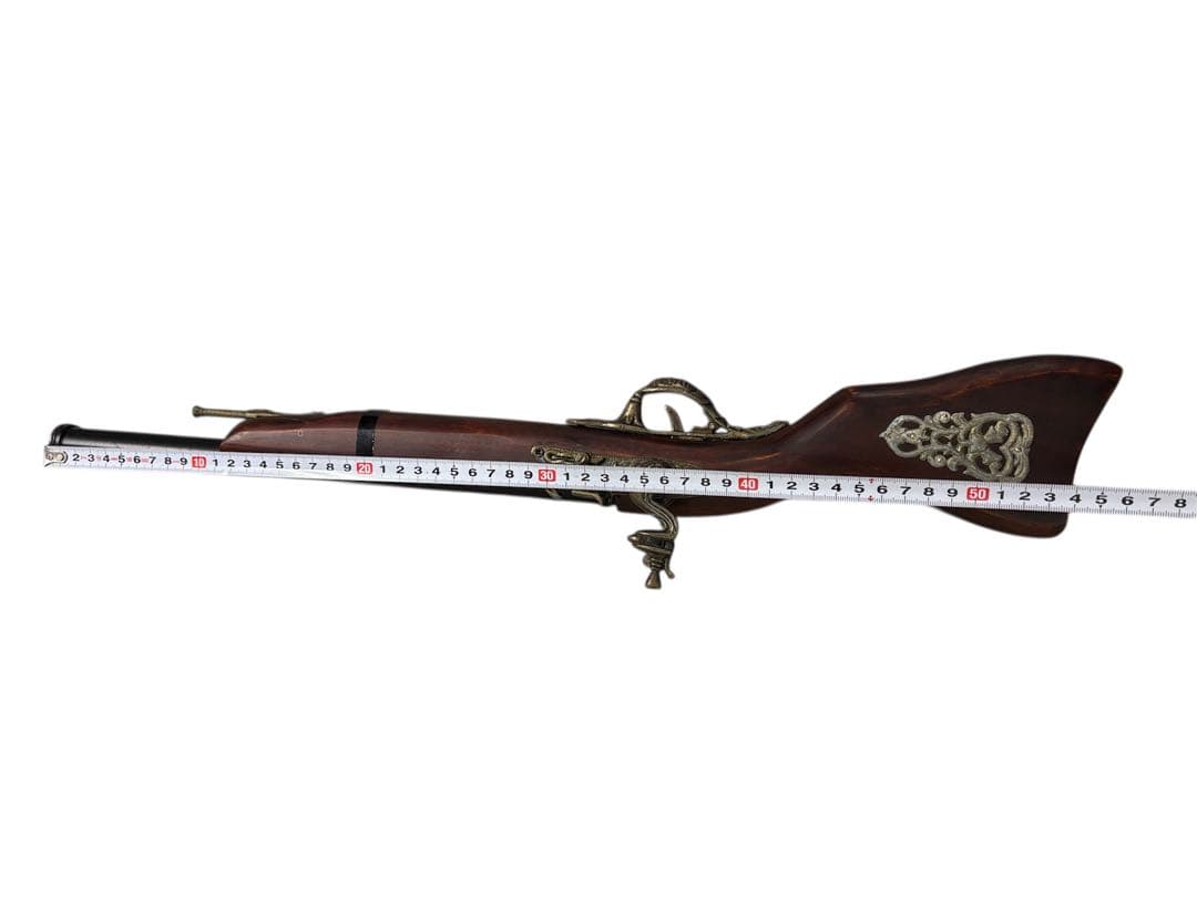 【中古】アンティーク風火縄銃レプリカ装飾品破損あり 汚れあり ジャンク品