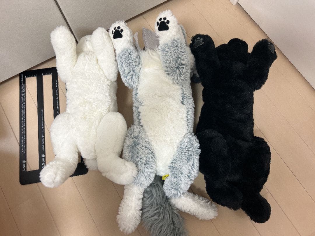 ひざウサギ ひざオオカミ ひざネコ サンレモン ぬいぐるみセット