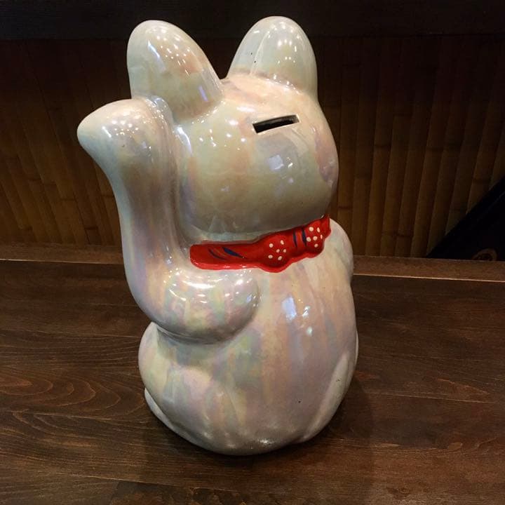 招き猫★古民家 吉祥 縁起 福寿 招福 吉兆 商売繁盛 貯金箱 骨董 粋 レトロ