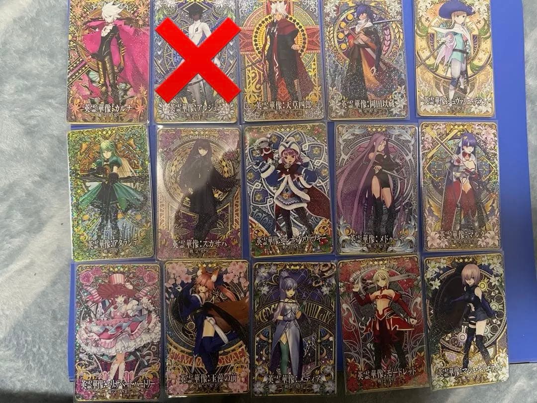 fgoアーケード FGO カード　英霊華像　60枚　フェイタル　バラ売り可能