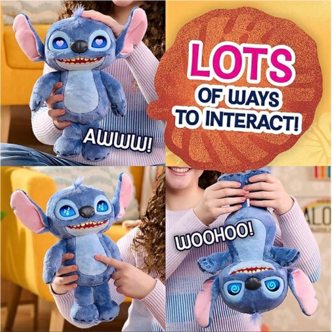 新品未開封 海外限定 Stitch スティッチ ぬいぐるみ LCD目付き 実写版