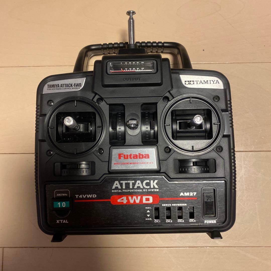 【中古】【美品】タミヤ 1/10 電動RCトヨタハイラックス 4WD ハイリフト
