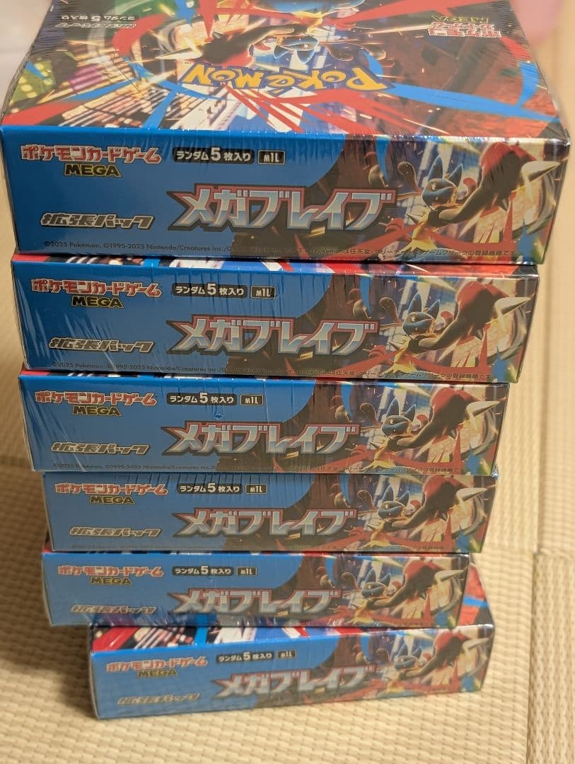 メガブレイブ6BOX　シュリンク付き未開封 ポケモンカード