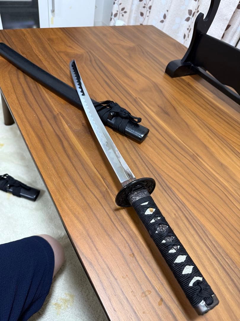日本刀 伝統的デザイン 鋼製 刃約70cm