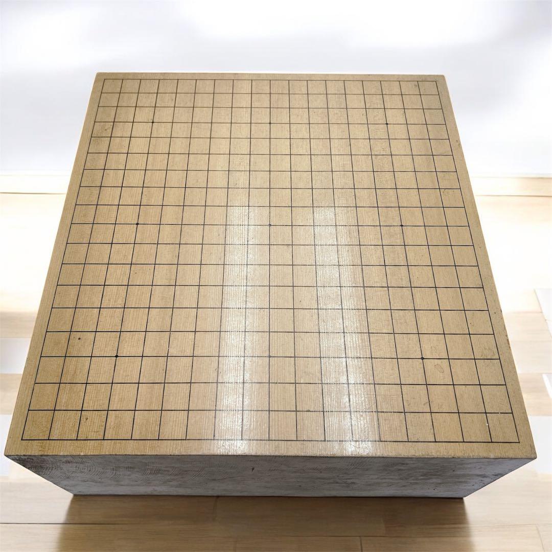 【良品】碁盤 本榧 天柾 ヘソ付き 脚付き 厚み17cm