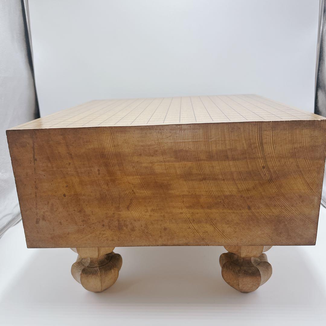 【良品】碁盤 本榧 天柾 ヘソ付き 脚付き 厚み17cm