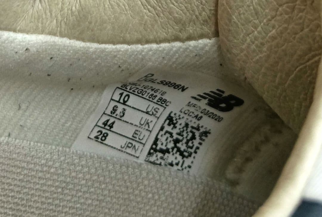 限定生産品 New BalanceUGLS996Nゴルフシューズ28cm上263